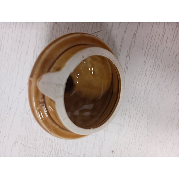 Vintage 70s Tea Time Porcelain Tea Pot Gold Embossed With Wire Handle Japan - Picture 5 of 13